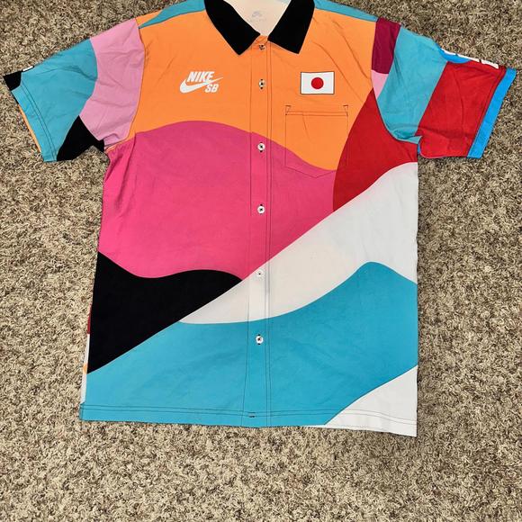 Mens Nike SB Team Japan Parra Skateboarding Olympic Kit Official Team/Staff Polo - Picture 1 of 10
